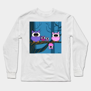 Forest Owls Long Sleeve T-Shirt